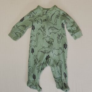 Carter's Green Dinosaur Footie